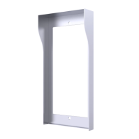 Защитный козырек для вызывных панелей Akuvox R20K/R20B для врезного монтажа, серебристый