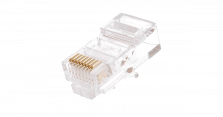 Коннектор под витую пару NETLAN EC-UP8P8C-5E-003-TR-100(100шт)